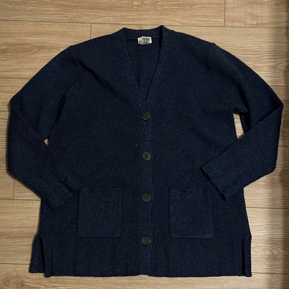 Vintage 90s LL Bean wool silk mohair cardigan